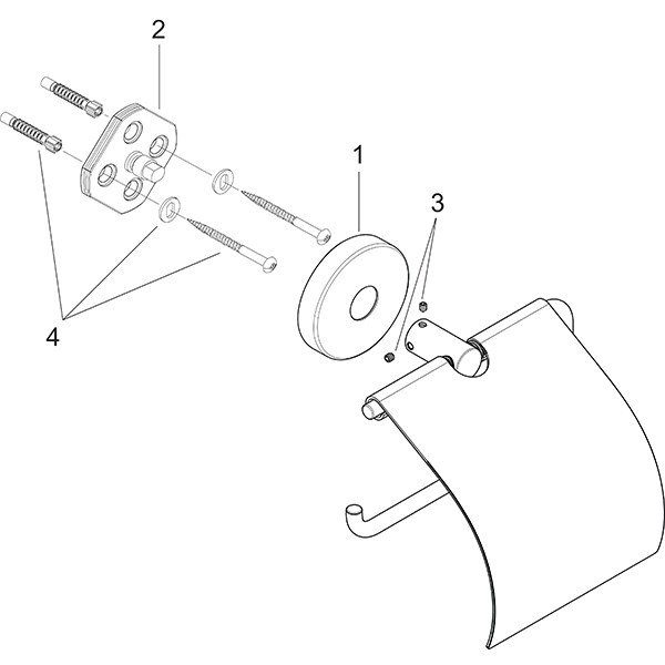 Hansgrohe Papierrollenhalter Logis chrom 
