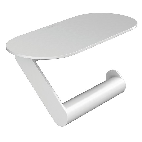 HG Papierrollenhalter WallStoris mit Ablage mattweiss