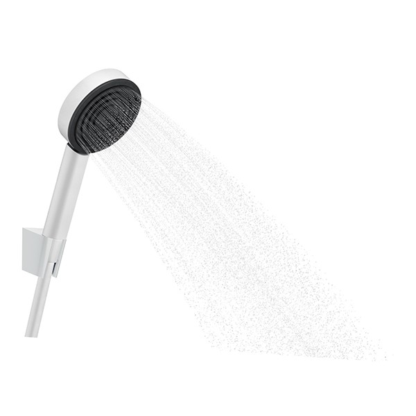 Hansgrohe Porterset Pulsify 105 1jet mit Brauseschlauch 1250mm mattweiss