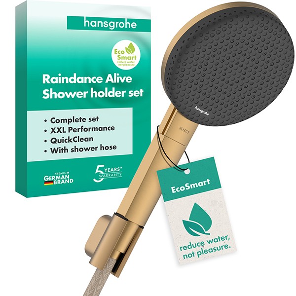 Hansgrohe Porterset Raindance Alive Select S  125 3jet EcoSmart m.Schl. 1600mm BBR