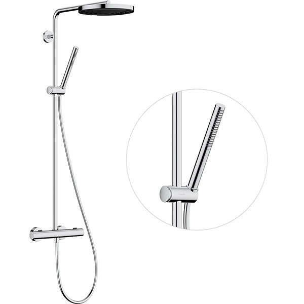 Hansgrohe Pulsify S Puro Showerpipe 260 1jet EcoSmart mit Ecostat Fine Chrom