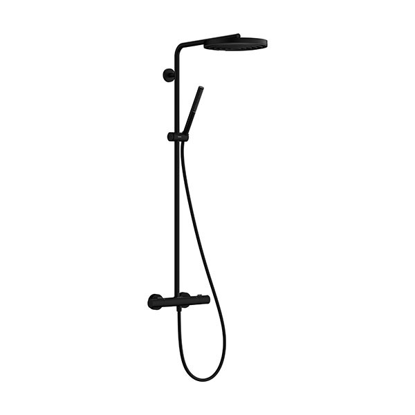 Hansgrohe Pulsify S Puro Showerpipe 260 1jet EcoSmart mit Ecostat Fine Mattschwarz