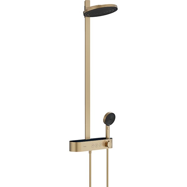 Hansgrohe Pulsify S Showerpipe 260 2jet mit ShowerTablet Select 400 Brushed Bronze