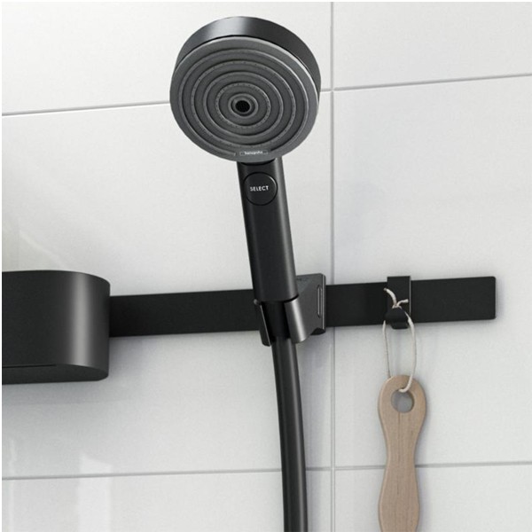 Hansgrohe Push-Schieber WallStoris mattschwarz 