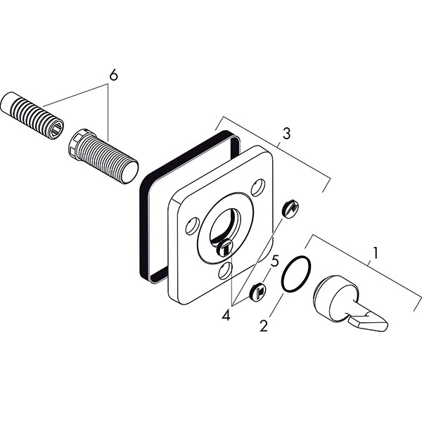 Hansgrohe Quattro Axor Citterio E Fertigset chrom