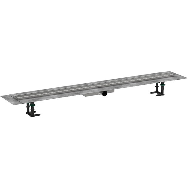 Hansgrohe RainDrain Compact Komplettset Duschrinne 1200 für flache Installation Edelstahl gebürstet