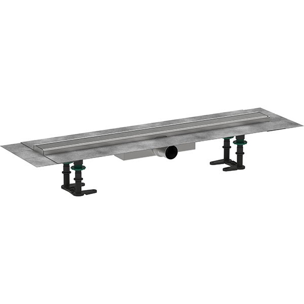 Hansgrohe RainDrain Compact Komplettset Duschrinne 700 für flache Installation Edelstahl gebürstet