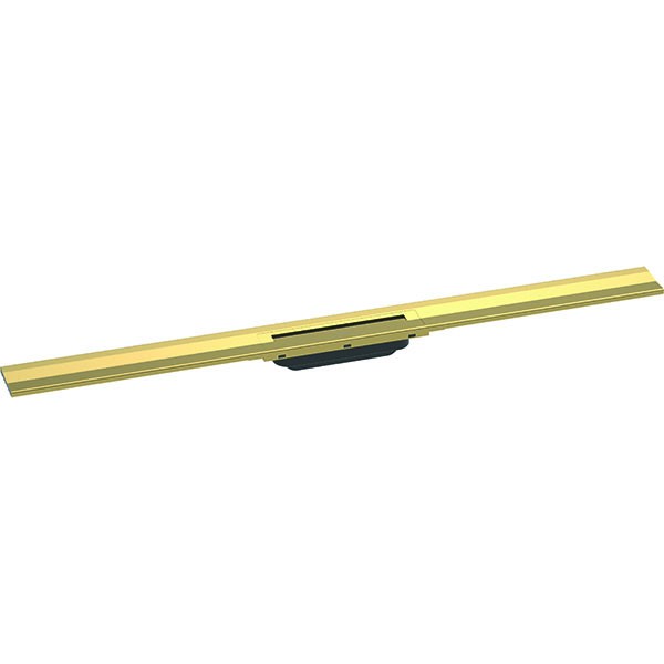 Hansgrohe RainDrain Flex Duschrinne 1000 mm kürzbar für Wandmontage polished gold