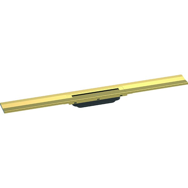 Hansgrohe RainDrain Flex Duschrinne 800 mm kürzbar für Wandmontage polished gold
