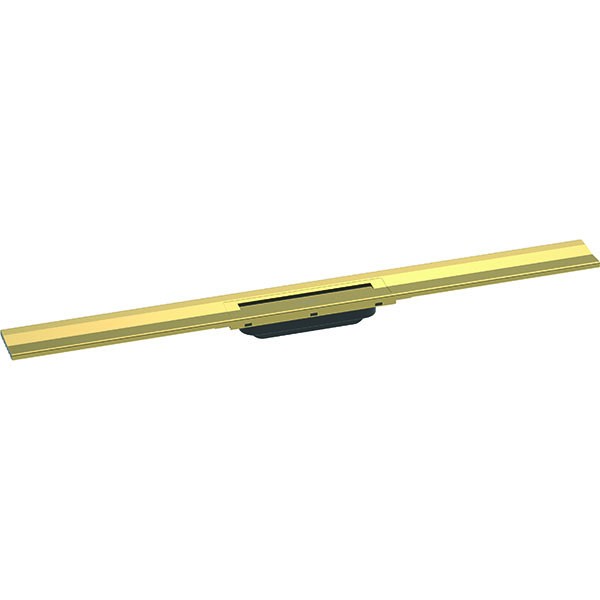 Hansgrohe RainDrain Flex Duschrinne 900 mm kürzbar für Wandmontage polished gold