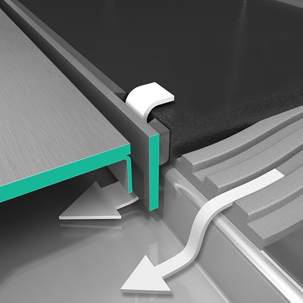 Hansgrohe RainDrain Match Duschrinne 1000 mm mit höhenverstellbaren Rahmen BST