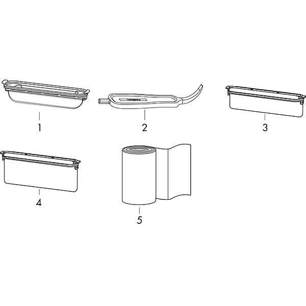 Hansgrohe RainDrain Minimalistic Fertigset Duschrinne 1200 