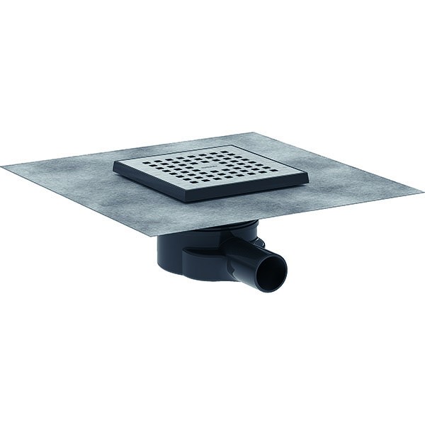 Hansgrohe RainDrain Point Komplettset Punktablauf 150/150 Edelstahl gebürstet