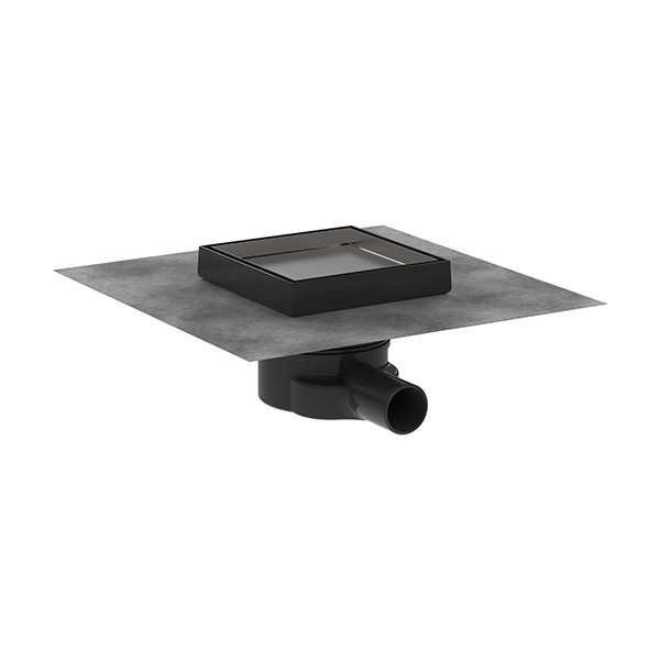 Hansgrohe RainDrain Point Komplettset Punktablauf 150/150 rückseitig befliesbar Edelstahl gebürstet