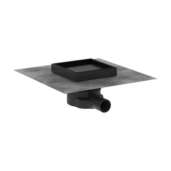 Hansgrohe RainDrain Point Komplettset Punktablauf 150/150 rückseitig befliesbar Mattschwarz