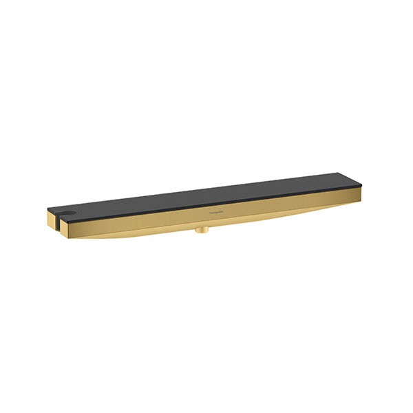 Hansgrohe Rainfinity Wandanschluss Porter 500 mit Brausehalter und Duschablage links Polished Gold Optic