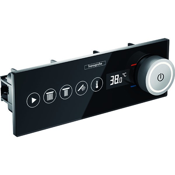Hansgrohe RainPad Fertigset für 3 Verbraucher Schwarz/Chrom