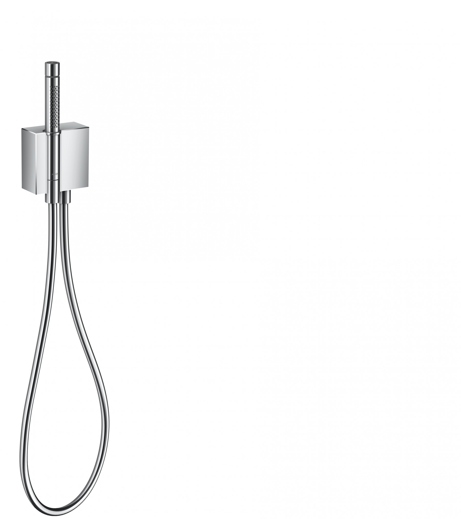 Hansgrohe Schlauchanschl.u.Brausenhalter Axor Edge Diamantschliff chrom m.Stabhandbr.