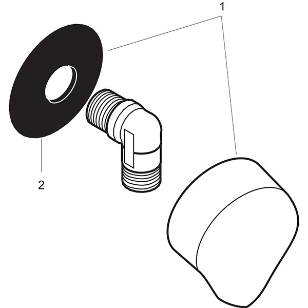 Hansgrohe Schlauchanschluß Fixfit DN15 mattschwarz