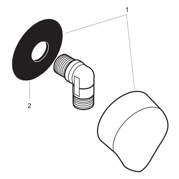 Hansgrohe Schlauchanschluß Fixfit DN15 mattschwarz