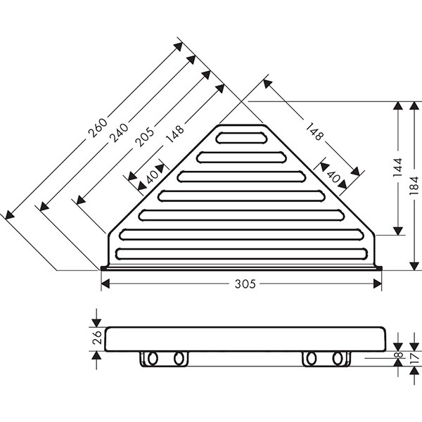 Hansgrohe Seifenkorb AddStoris mattweiss 