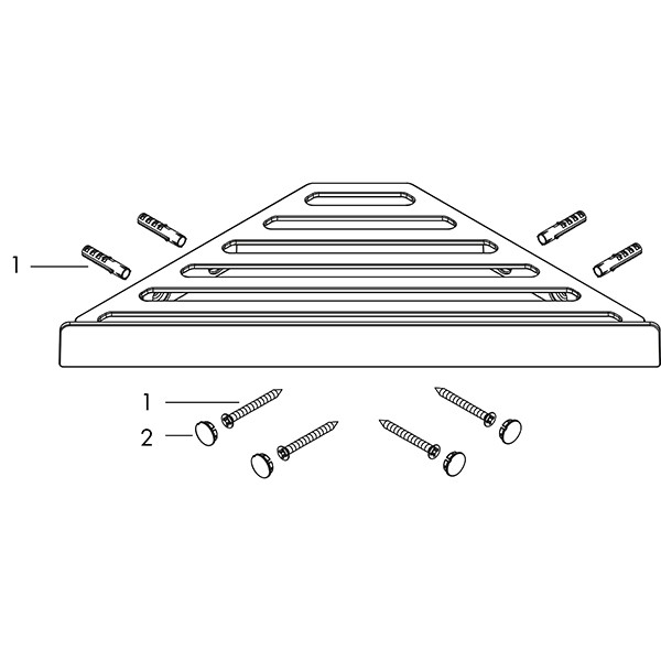 Hansgrohe Seifenkorb AddStoris mattweiss 