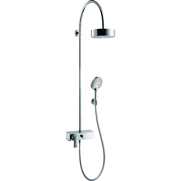 Hansgrohe Showerpipe AXOR Citterio chrom mit Brausenmischer Aufputz