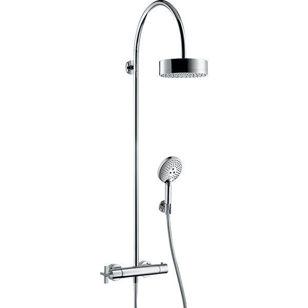Hansgrohe Showerpipe Axor Citterio chrom mit Thermostat Aufputz