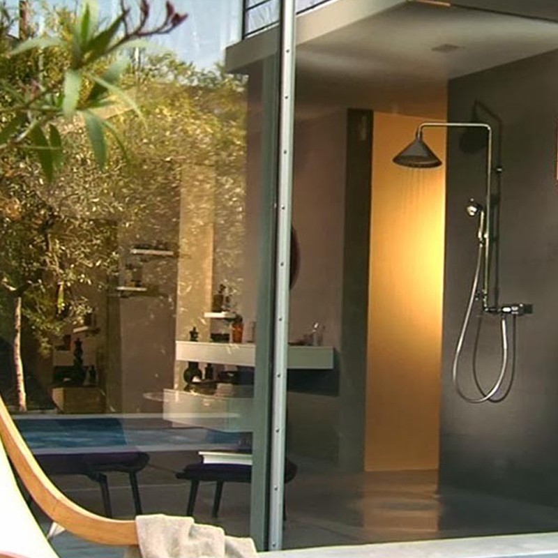 Hansgrohe Showerpipe AXOR Front chrom 