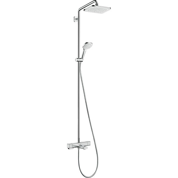Hansgrohe Showerpipe Croma E 280 1jet chrom mit Wannenthermostat