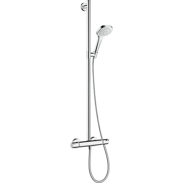 Hansgrohe Showerpipe Croma Select E Multi SemiPipe weiss/chrom