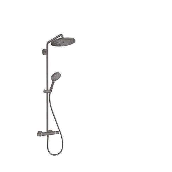 Hansgrohe Showerpipe Croma Select S 280 EcoSmart mit Raindance Handbrause brushed black chrome