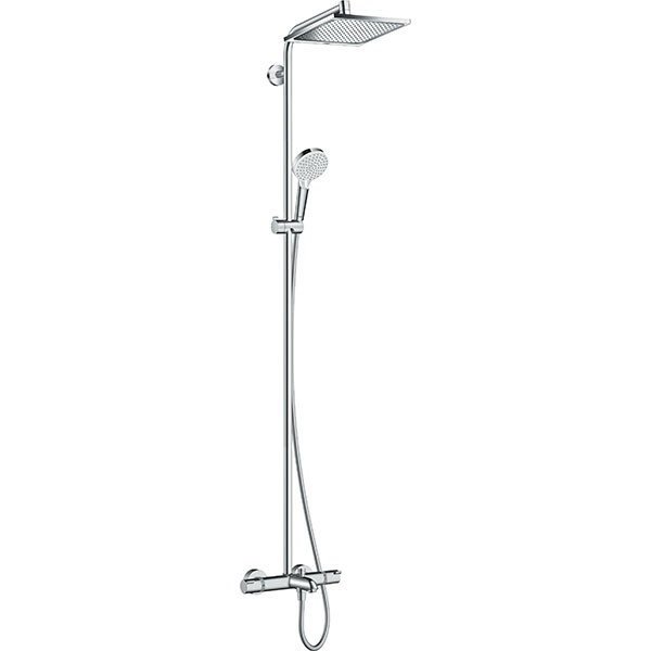 Hansgrohe Showerpipe Crometta E 240 für Wanne chrom mit Thermostat