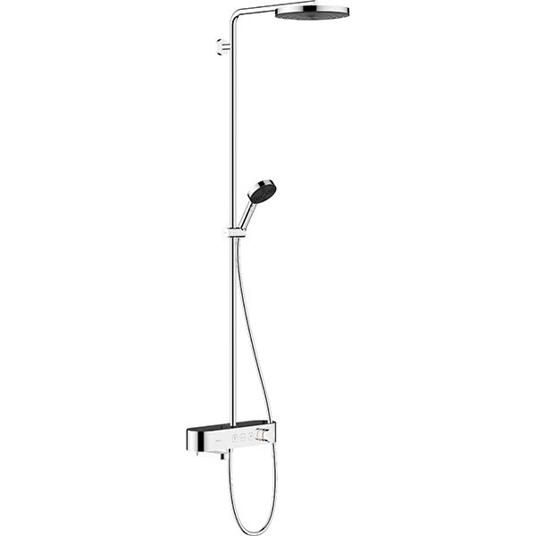 Hansgrohe Showerpipe Pulsify 260 1jet EcoSmart mit Wannenthermostat Aufputz chrom