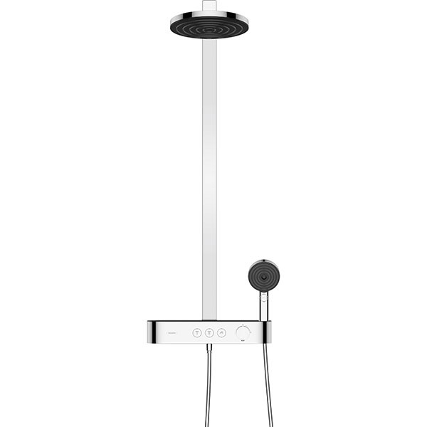 Hansgrohe Showerpipe Pulsify 260 2jet mit Brausethermostat Aufputz chrom