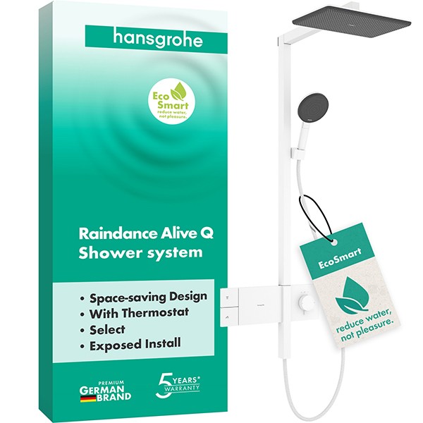 Hansgrohe Showerpipe Raindance Alive Q  210/340 1jet EcoSmart Thermostat MW