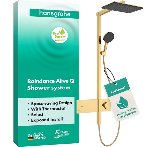 Hansgrohe Showerpipe Raindance Alive Q  210/340 1jet EcoSmart Thermostat PGO