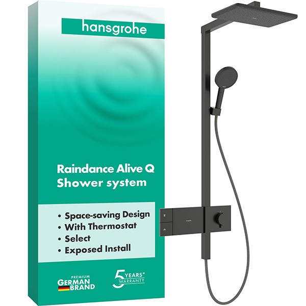 Hansgrohe Showerpipe Raindance Alive Q  210/340 1jet mit Thermostat BBC