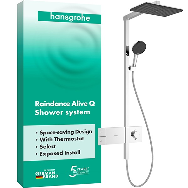 Hansgrohe Showerpipe Raindance Alive Q  210/340 1jet mit Thermostat chrom