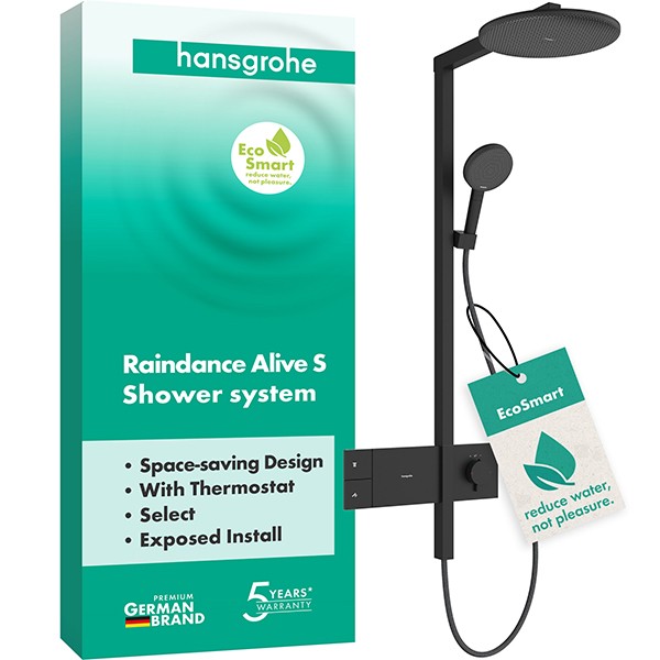 Hansgrohe Showerpipe Raindance Alive S  300 1jet EcoSmart mit Thermostat MSW