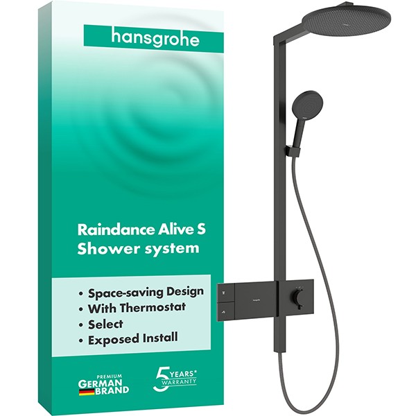 Hansgrohe Showerpipe Raindance Alive S  300 1jet mit Thermostat BBC
