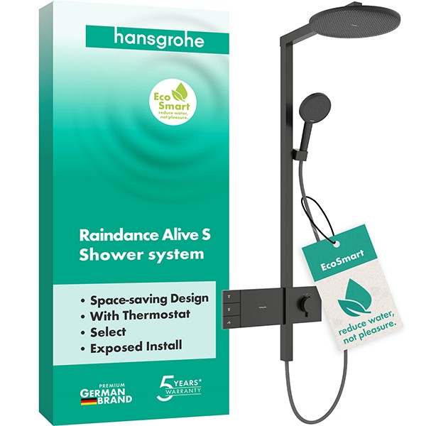 Hansgrohe Showerpipe Raindance Alive S  300 2jet EcoSmart mit Thermostat BBC