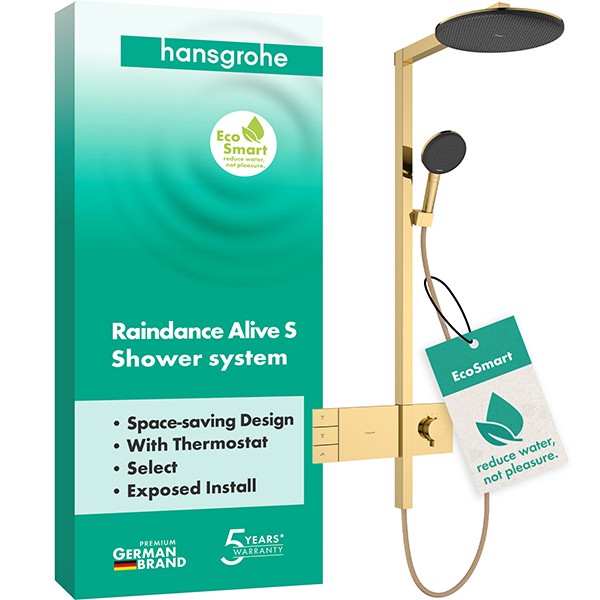 Hansgrohe Showerpipe Raindance Alive S  300 2jet EcoSmart mit Thermostat PGO