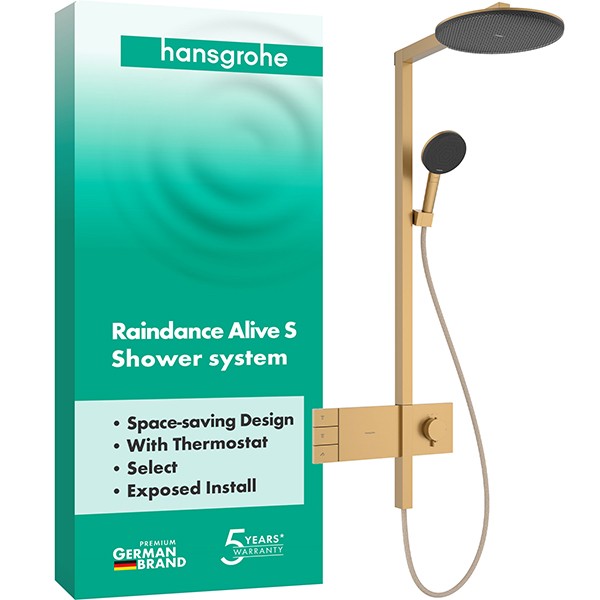 Hansgrohe Showerpipe Raindance Alive S  300 2jet mit Thermostat BBR