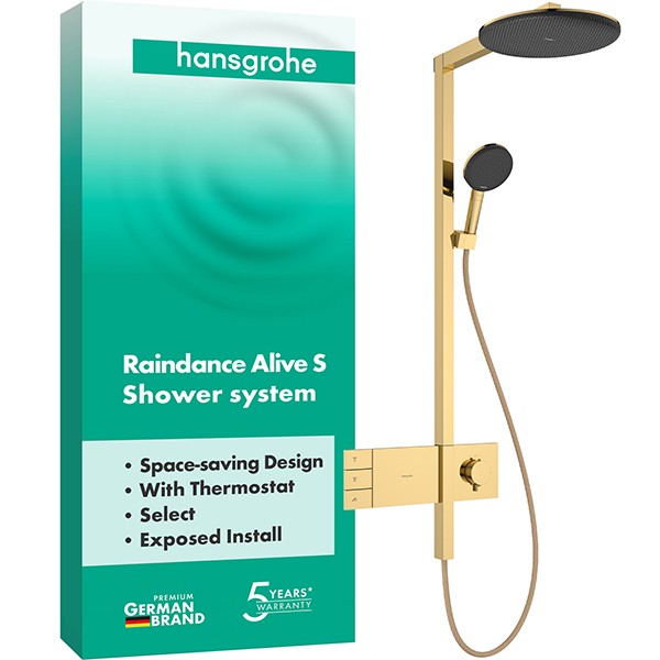 Hansgrohe Showerpipe Raindance Alive S  300 2jet mit Thermostat PGO