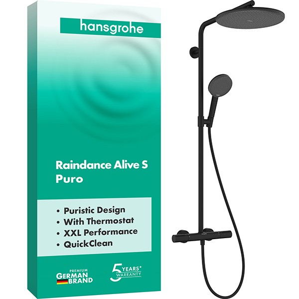 Hansgrohe Showerpipe Raindance Alive S Puro  300 1jet mit Ecostat Element MSW