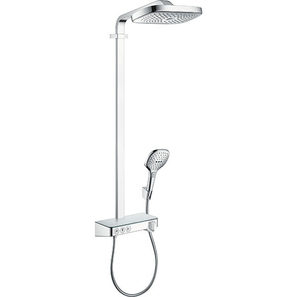 Hansgrohe Showerpipe Raindance Select chrom mit Kopfbrause Raindance E Air 3jet 300mm