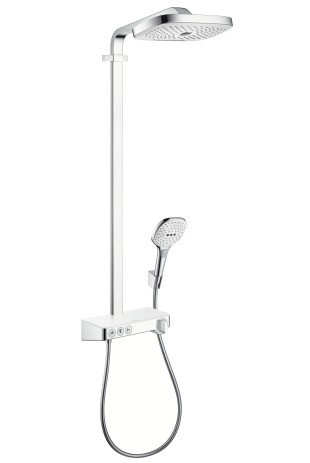 HG Showerpipe Raindance Select weiss/chr m.Kopfbrause Raindance E Air 3jet 300mm