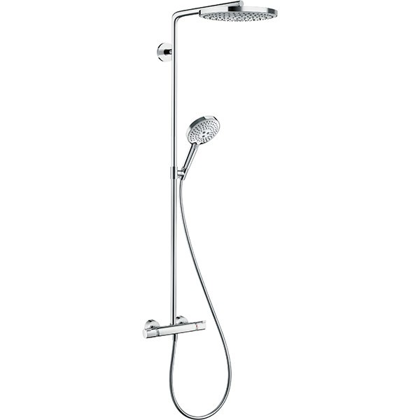Hansgrohe Showerpipe Raindance Select weiss/chrom mit Kopfbrause S 240 2jet