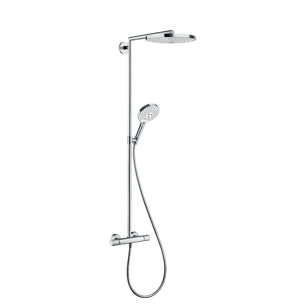 Hansgrohe Showerpipe Raindance Select weiss/chrom mit Kopfbrause S 240 2jet
